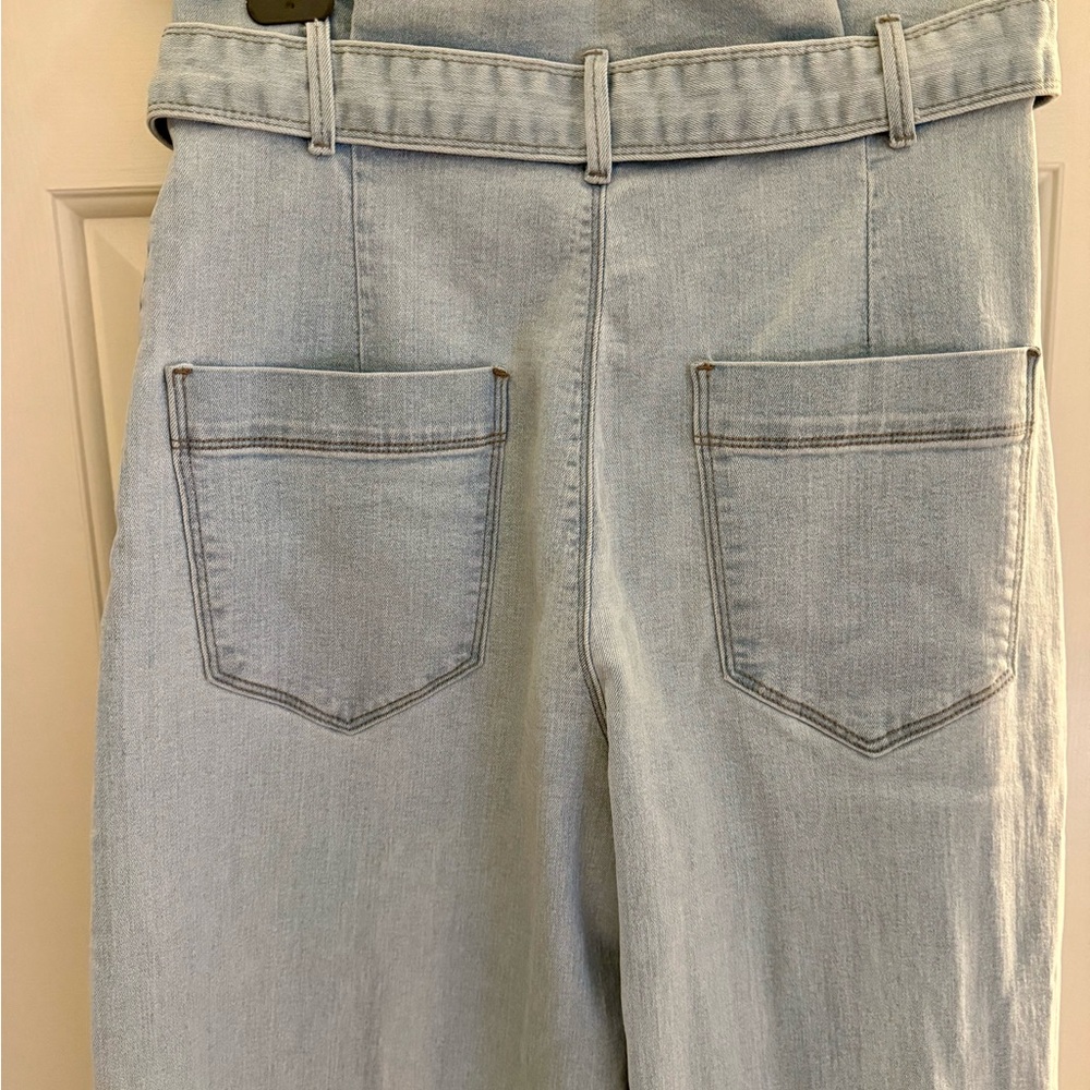 VENUS High Rise Light Blue Jeans with Tie Belt - Picture 5 of 11